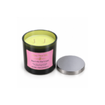 10cm Aromatherapy Jar Candle with Silver Lid and Gold Foil Enjoy Your Life Label for Home Fragrance and Relaxation