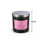 10cm Aromatherapy Jar Candle with Silver Lid and Gold Foil Enjoy Your Life Label for Home Fragrance and Relaxation - Image 3