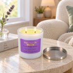 10cm Aromatherapy Jar Candle with Silver Lid and Gold Foil Enjoy Your Life Label for Home Fragrance and Relaxation - Image 5