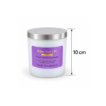 10cm Aromatherapy Jar Candle with Silver Lid and Gold Foil Enjoy Your Life Label for Home Fragrance and Relaxation - Image 6