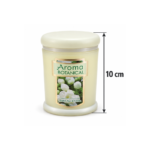 10cm Scented Jar Candle with Rounded Domed Lid and Gold-Framed Botanical Label for Home Fragrance and Decor - Image 2