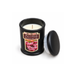 10cm Scented Jar Candle with Rounded Domed Lid and Gold-Framed Botanical Label for Home Fragrance and Decor - Image 4
