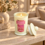 12cm Apothecary Style Scented Jar Candle with Ball Knob Lid and Botanical Label for Home Fragrance and Decor - Image 3