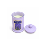 12cm Apothecary Style Scented Jar Candle with Ball Knob Lid and Botanical Label for Home Fragrance and Decor