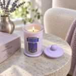 12cm Apothecary Style Scented Jar Candle with Ball Knob Lid and Botanical Label for Home Fragrance and Decor - Image 8