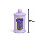 12cm Apothecary Style Scented Jar Candle with Ball Knob Lid and Botanical Label for Home Fragrance and Decor - Image 9
