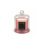 12cm Soy Wax Scented Candle with Clear Bell Jar Dome Ball Knob and Round Display Base for Home Fragrance and Decor - Image 2
