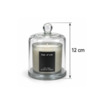 12cm Soy Wax Scented Candle with Clear Bell Jar Dome Ball Knob and Round Display Base for Home Fragrance and Decor - Image 6