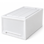 40cm Plastic Storage Drawer with Solid Front Panel for Closet and Home Organization