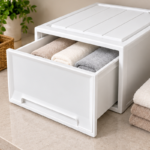 40cm Plastic Storage Drawer with Solid Front Panel for Closet and Home Organization - Image 2