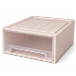 45cm Plastic Storage Drawer with Clear Front Panel for Closet and Home Organization