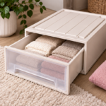 45cm Plastic Storage Drawer with Clear Front Panel for Closet and Home Organization - Image 2