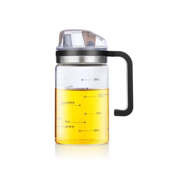 530ml Glass Oil Dispenser Bottle with Auto-Flip Spout and Measurement Markings (1) 530ml Glass Oil Dispenser Bottle with Auto-Flip Spout and Measurement Markings - Image 1