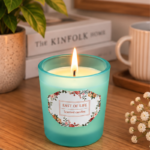 6cm Mini Scented Candle Cup with Floral Border Label and Tapered Votive Style Design for Home Fragrance and Gifting - Image 5