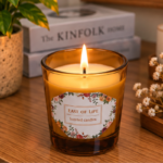 6cm Mini Scented Candle Cup with Floral Border Label and Tapered Votive Style Design for Home Fragrance and Gifting - Image 8