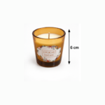 6cm Mini Scented Candle Cup with Floral Border Label and Tapered Votive Style Design for Home Fragrance and Gifting - Image 9