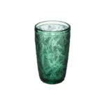 Tall Embossed Leaf Pattern Lead-Free Crystal Glass Tumbler Set of 6 - Image 8