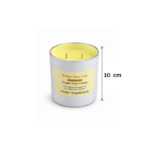 10cm Double Wick Aromatherapy Jar Candle with English Pear Freesia Scent and Silver Rim for Home Fragrance - Image 3