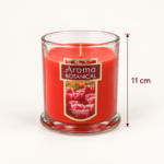 11cm Aroma Botanical Glass Jar Scented Candle with Thick Base and Shield Flower Label for Home Fragrance - Image 12