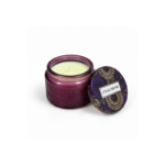 5cm Mini Embossed Floral Jar Candle with Gold Printed Lid and Message Label for Gifts and Home Fragrance - Image 6
