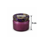 5cm Mini Embossed Floral Jar Candle with Gold Printed Lid and Message Label for Gifts and Home Fragrance - Image 5