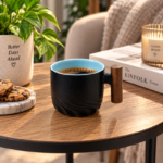 70ml Ceramic Espresso Cup with Wooden Handle and Twisted Swirl Base for Espresso and Turkish Coffee - Image 10
