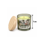 7cm Botanical Label Jar Candle with Wood Grain Lid and Sealing Ring in Four Scents for Home Fragrance and Gifting - Image 4