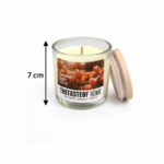 7cm Botanical Label Jar Candle with Wood Grain Lid and Sealing Ring in Four Scents for Home Fragrance and Gifting - Image 12