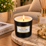 7cm Ombre Glaze Pot Aromatic Candle with Gold Framed Deluxe Label for Home Decor and Gifting - Image 5