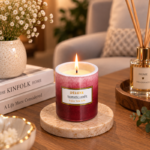 7cm Ombre Glaze Pot Aromatic Candle with Gold Framed Deluxe Label for Home Decor and Gifting - Image 11