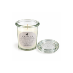 8.5cm Rapeseed Oil Scented Candle in Clear Glass Jar with Glass Lid and Round Botanical Label for Home Fragrance - Image 7