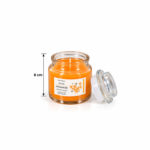 8cm Soy Wax Scented Jar Candle with Clear Stacked Lid and Botanical Label for Home Fragrance and Gifting - Image 5
