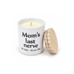 9cm Funny Mom Quote Jar Candle with Wood Grain Lid Mom’s Last Nerve Print for Mother’s Day and Birthday Gifts - Image 4