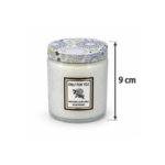 9cm Hand Poured Embossed Jar Candle with Floral Printed Lid and Rose Message Label for Gifts and Home Fragrance - Image 6