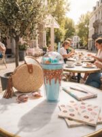 Milkshake Style Double Wall Plastic Tumbler with Straw and 3D Drip Sprinkles and Faux Whipped Cream Dome Lid for Cold Drinks - Image 8